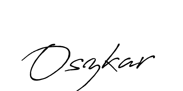 How to make Oszkar name signature. Use Antro_Vectra_Bolder style for creating short signs online. This is the latest handwritten sign. Oszkar signature style 7 images and pictures png