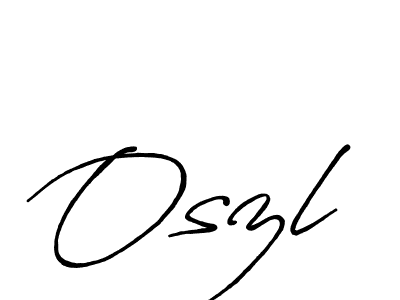 if you are searching for the best signature style for your name Oszl. so please give up your signature search. here we have designed multiple signature styles  using Antro_Vectra_Bolder. Oszl signature style 7 images and pictures png