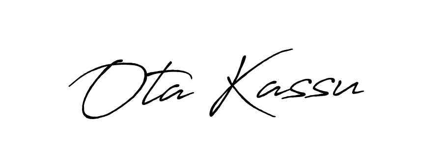 The best way (Antro_Vectra_Bolder) to make a short signature is to pick only two or three words in your name. The name Ota Kassu include a total of six letters. For converting this name. Ota Kassu signature style 7 images and pictures png