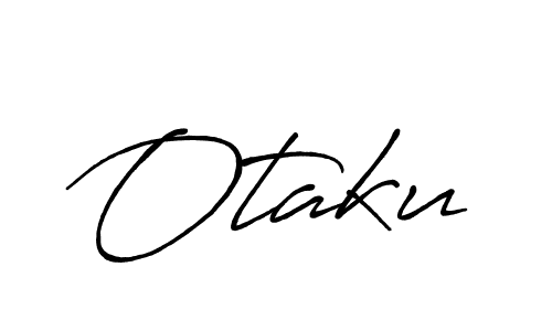 Use a signature maker to create a handwritten signature online. With this signature software, you can design (Antro_Vectra_Bolder) your own signature for name Otaku. Otaku signature style 7 images and pictures png