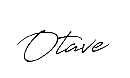 Use a signature maker to create a handwritten signature online. With this signature software, you can design (Antro_Vectra_Bolder) your own signature for name Otave. Otave signature style 7 images and pictures png