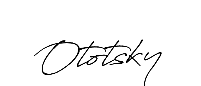 How to make Ototsky signature? Antro_Vectra_Bolder is a professional autograph style. Create handwritten signature for Ototsky name. Ototsky signature style 7 images and pictures png