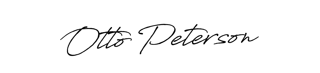 Create a beautiful signature design for name Otto Peterson. With this signature (Antro_Vectra_Bolder) fonts, you can make a handwritten signature for free. Otto Peterson signature style 7 images and pictures png