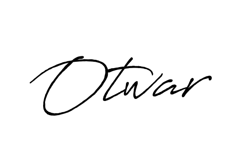 Use a signature maker to create a handwritten signature online. With this signature software, you can design (Antro_Vectra_Bolder) your own signature for name Otwar. Otwar signature style 7 images and pictures png