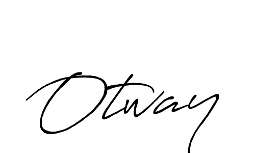 Make a beautiful signature design for name Otway. With this signature (Antro_Vectra_Bolder) style, you can create a handwritten signature for free. Otway signature style 7 images and pictures png