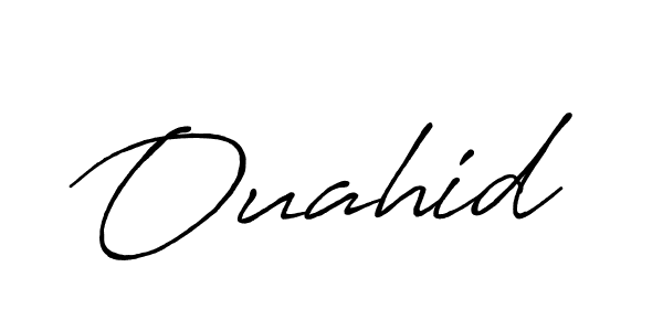 It looks lik you need a new signature style for name Ouahid. Design unique handwritten (Antro_Vectra_Bolder) signature with our free signature maker in just a few clicks. Ouahid signature style 7 images and pictures png