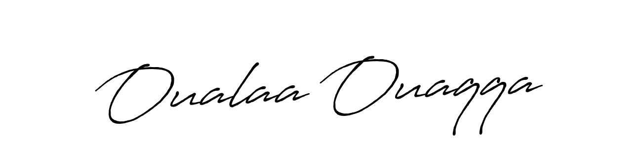 if you are searching for the best signature style for your name Oualaa Ouaqqa. so please give up your signature search. here we have designed multiple signature styles  using Antro_Vectra_Bolder. Oualaa Ouaqqa signature style 7 images and pictures png