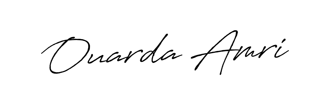 Also we have Ouarda Amri name is the best signature style. Create professional handwritten signature collection using Antro_Vectra_Bolder autograph style. Ouarda Amri signature style 7 images and pictures png