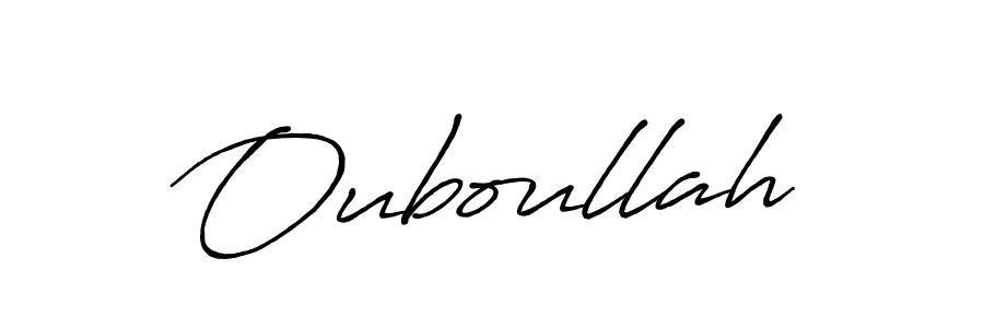 Ouboullah stylish signature style. Best Handwritten Sign (Antro_Vectra_Bolder) for my name. Handwritten Signature Collection Ideas for my name Ouboullah. Ouboullah signature style 7 images and pictures png