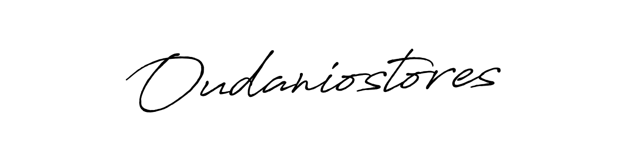 Make a beautiful signature design for name Oudaniostores. With this signature (Antro_Vectra_Bolder) style, you can create a handwritten signature for free. Oudaniostores signature style 7 images and pictures png