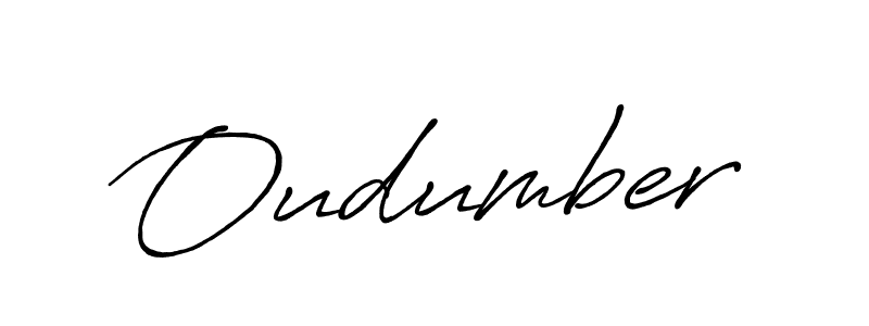 Create a beautiful signature design for name Oudumber. With this signature (Antro_Vectra_Bolder) fonts, you can make a handwritten signature for free. Oudumber signature style 7 images and pictures png