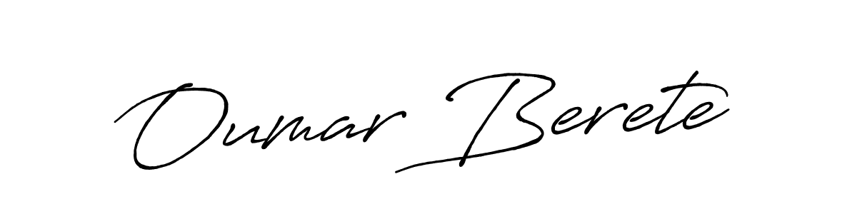 Also we have Oumar Berete name is the best signature style. Create professional handwritten signature collection using Antro_Vectra_Bolder autograph style. Oumar Berete signature style 7 images and pictures png