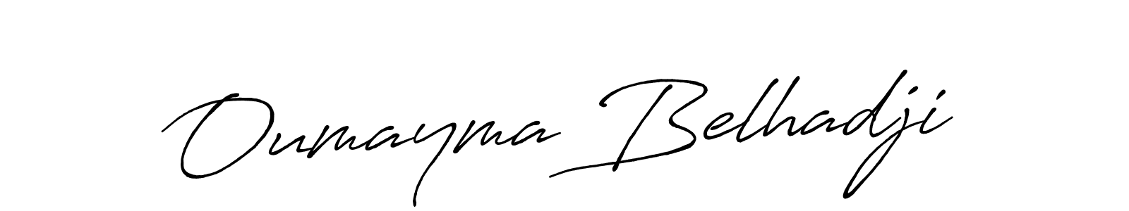 Also we have Oumayma Belhadji name is the best signature style. Create professional handwritten signature collection using Antro_Vectra_Bolder autograph style. Oumayma Belhadji signature style 7 images and pictures png