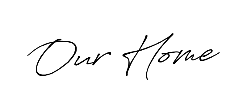 Similarly Antro_Vectra_Bolder is the best handwritten signature design. Signature creator online .You can use it as an online autograph creator for name Our Home. Our Home signature style 7 images and pictures png