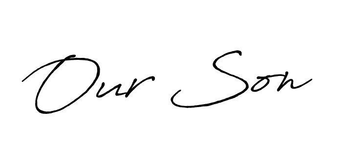 Create a beautiful signature design for name Our Son. With this signature (Antro_Vectra_Bolder) fonts, you can make a handwritten signature for free. Our Son signature style 7 images and pictures png
