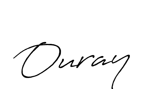 How to make Ouray signature? Antro_Vectra_Bolder is a professional autograph style. Create handwritten signature for Ouray name. Ouray signature style 7 images and pictures png