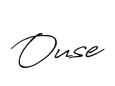 Create a beautiful signature design for name Ouse. With this signature (Antro_Vectra_Bolder) fonts, you can make a handwritten signature for free. Ouse signature style 7 images and pictures png