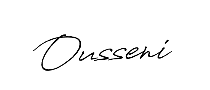 if you are searching for the best signature style for your name Ousseni. so please give up your signature search. here we have designed multiple signature styles  using Antro_Vectra_Bolder. Ousseni signature style 7 images and pictures png