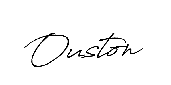 Ouston stylish signature style. Best Handwritten Sign (Antro_Vectra_Bolder) for my name. Handwritten Signature Collection Ideas for my name Ouston. Ouston signature style 7 images and pictures png