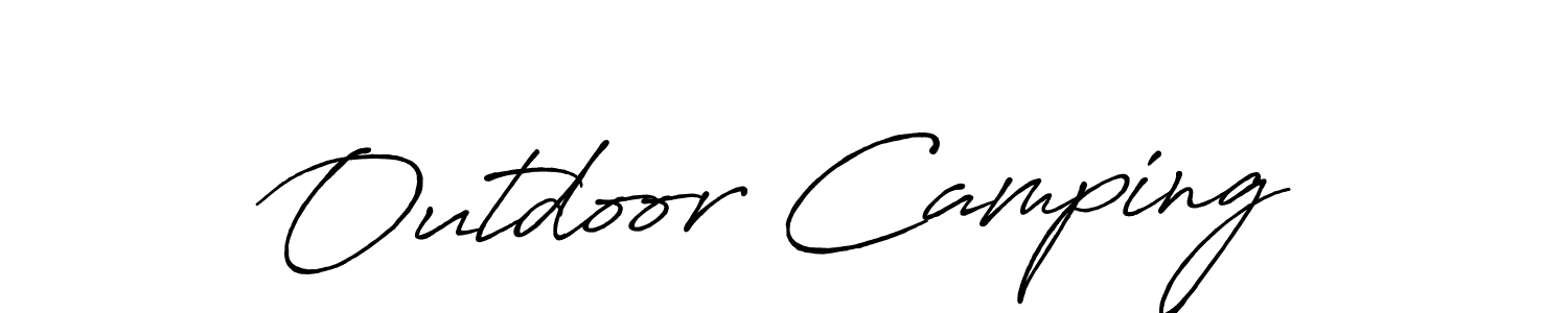 How to make Outdoor Camping signature? Antro_Vectra_Bolder is a professional autograph style. Create handwritten signature for Outdoor Camping name. Outdoor Camping signature style 7 images and pictures png