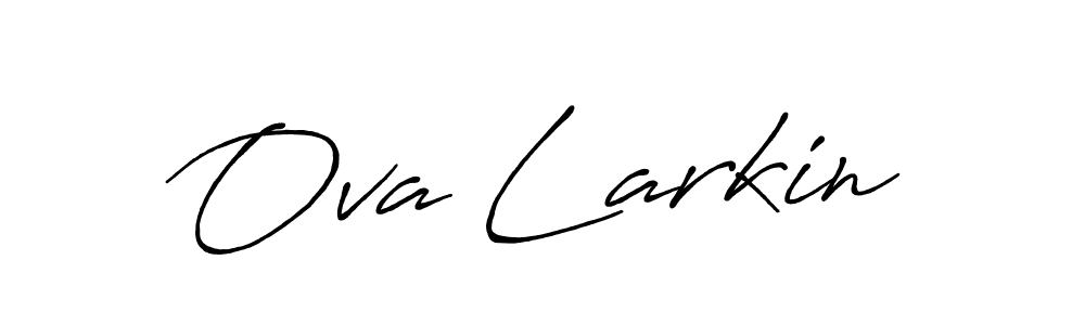 Antro_Vectra_Bolder is a professional signature style that is perfect for those who want to add a touch of class to their signature. It is also a great choice for those who want to make their signature more unique. Get Ova Larkin name to fancy signature for free. Ova Larkin signature style 7 images and pictures png