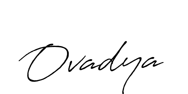 Design your own signature with our free online signature maker. With this signature software, you can create a handwritten (Antro_Vectra_Bolder) signature for name Ovadya. Ovadya signature style 7 images and pictures png