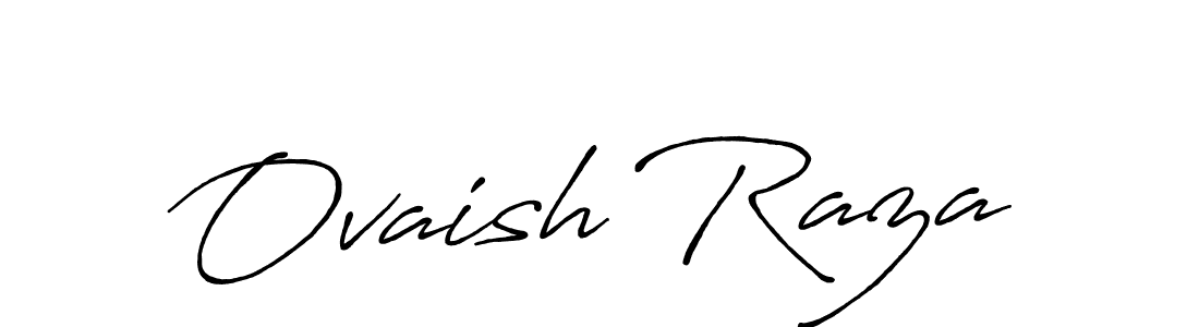Use a signature maker to create a handwritten signature online. With this signature software, you can design (Antro_Vectra_Bolder) your own signature for name Ovaish Raza. Ovaish Raza signature style 7 images and pictures png