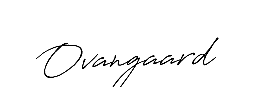 Ovangaard stylish signature style. Best Handwritten Sign (Antro_Vectra_Bolder) for my name. Handwritten Signature Collection Ideas for my name Ovangaard. Ovangaard signature style 7 images and pictures png