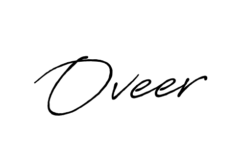 Make a beautiful signature design for name Oveer. With this signature (Antro_Vectra_Bolder) style, you can create a handwritten signature for free. Oveer signature style 7 images and pictures png