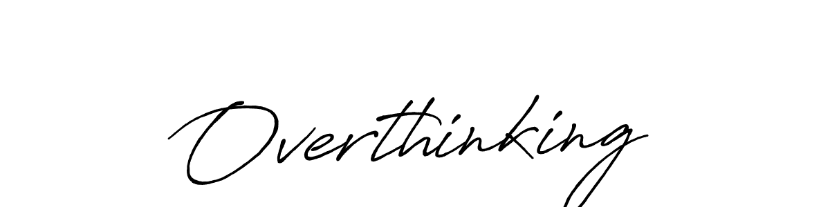 How to Draw Overthinking signature style? Antro_Vectra_Bolder is a latest design signature styles for name Overthinking. Overthinking signature style 7 images and pictures png