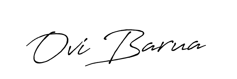 Design your own signature with our free online signature maker. With this signature software, you can create a handwritten (Antro_Vectra_Bolder) signature for name Ovi Barua. Ovi Barua signature style 7 images and pictures png