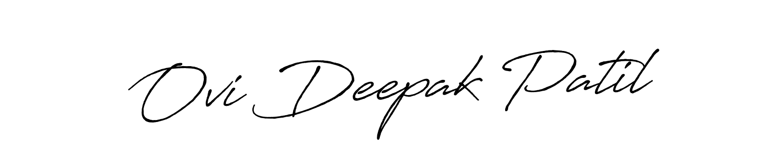 This is the best signature style for the Ovi Deepak Patil name. Also you like these signature font (Antro_Vectra_Bolder). Mix name signature. Ovi Deepak Patil signature style 7 images and pictures png
