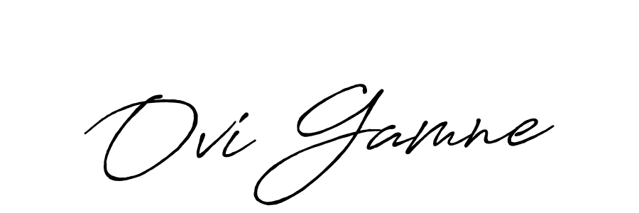 Use a signature maker to create a handwritten signature online. With this signature software, you can design (Antro_Vectra_Bolder) your own signature for name Ovi Gamne. Ovi Gamne signature style 7 images and pictures png