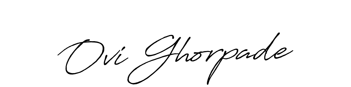 Here are the top 10 professional signature styles for the name Ovi Ghorpade. These are the best autograph styles you can use for your name. Ovi Ghorpade signature style 7 images and pictures png