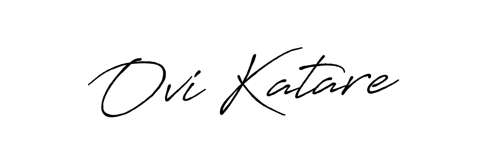 Antro_Vectra_Bolder is a professional signature style that is perfect for those who want to add a touch of class to their signature. It is also a great choice for those who want to make their signature more unique. Get Ovi Katare name to fancy signature for free. Ovi Katare signature style 7 images and pictures png