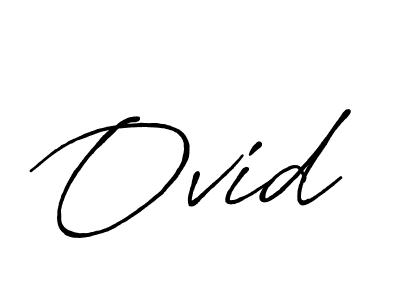 Use a signature maker to create a handwritten signature online. With this signature software, you can design (Antro_Vectra_Bolder) your own signature for name Ovid. Ovid signature style 7 images and pictures png