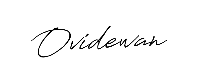 Use a signature maker to create a handwritten signature online. With this signature software, you can design (Antro_Vectra_Bolder) your own signature for name Ovidewan. Ovidewan signature style 7 images and pictures png