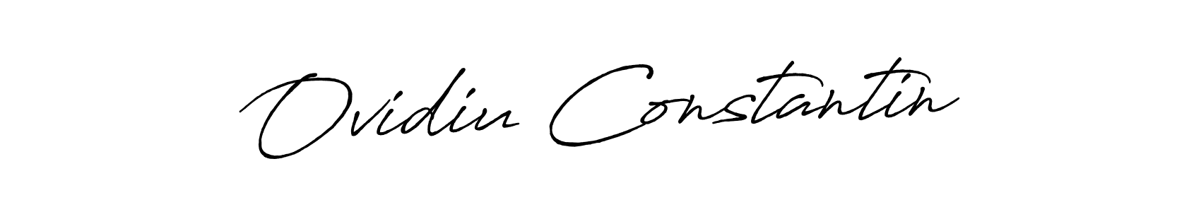 Also we have Ovidiu Constantin name is the best signature style. Create professional handwritten signature collection using Antro_Vectra_Bolder autograph style. Ovidiu Constantin signature style 7 images and pictures png