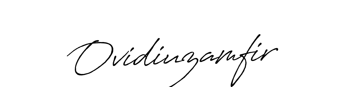 Use a signature maker to create a handwritten signature online. With this signature software, you can design (Antro_Vectra_Bolder) your own signature for name Ovidiuzamfir. Ovidiuzamfir signature style 7 images and pictures png