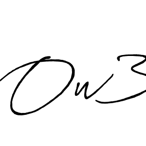 You should practise on your own different ways (Antro_Vectra_Bolder) to write your name (Ow3) in signature. don't let someone else do it for you. Ow3 signature style 7 images and pictures png