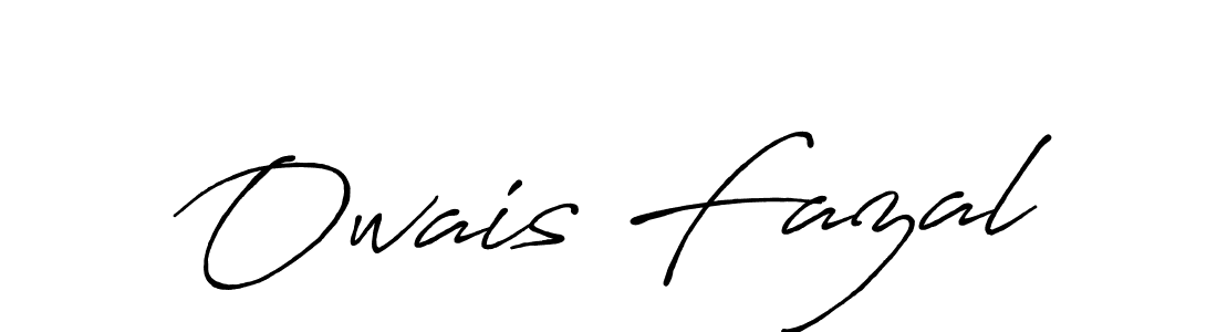 Make a beautiful signature design for name Owais Fazal. With this signature (Antro_Vectra_Bolder) style, you can create a handwritten signature for free. Owais Fazal signature style 7 images and pictures png