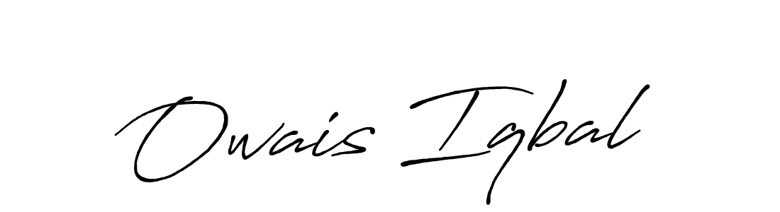 Use a signature maker to create a handwritten signature online. With this signature software, you can design (Antro_Vectra_Bolder) your own signature for name Owais Iqbal. Owais Iqbal signature style 7 images and pictures png