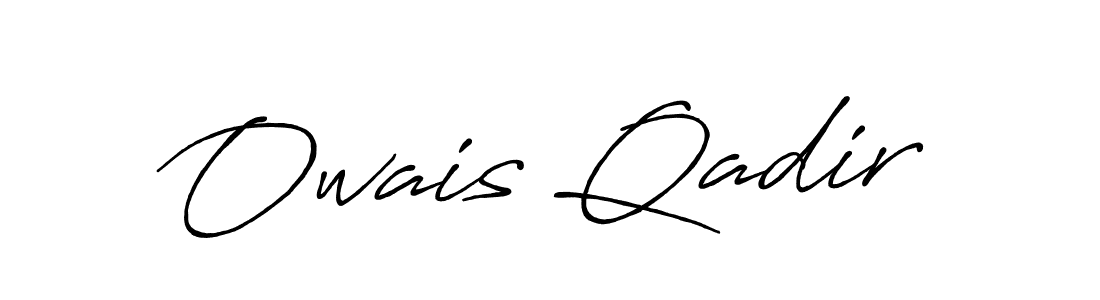 Antro_Vectra_Bolder is a professional signature style that is perfect for those who want to add a touch of class to their signature. It is also a great choice for those who want to make their signature more unique. Get Owais Qadir name to fancy signature for free. Owais Qadir signature style 7 images and pictures png