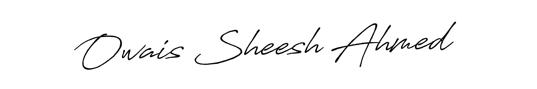 Design your own signature with our free online signature maker. With this signature software, you can create a handwritten (Antro_Vectra_Bolder) signature for name Owais Sheesh Ahmed. Owais Sheesh Ahmed signature style 7 images and pictures png