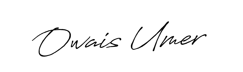 Create a beautiful signature design for name Owais Umer. With this signature (Antro_Vectra_Bolder) fonts, you can make a handwritten signature for free. Owais Umer signature style 7 images and pictures png