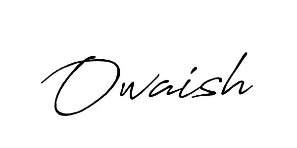 Owaish stylish signature style. Best Handwritten Sign (Antro_Vectra_Bolder) for my name. Handwritten Signature Collection Ideas for my name Owaish. Owaish signature style 7 images and pictures png