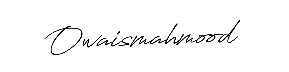 Create a beautiful signature design for name Owaismahmood. With this signature (Antro_Vectra_Bolder) fonts, you can make a handwritten signature for free. Owaismahmood signature style 7 images and pictures png