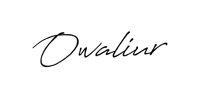 if you are searching for the best signature style for your name Owaliur. so please give up your signature search. here we have designed multiple signature styles  using Antro_Vectra_Bolder. Owaliur signature style 7 images and pictures png