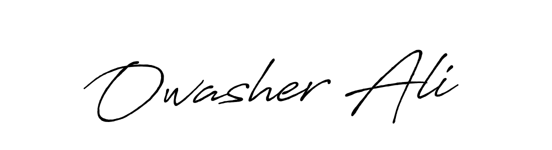 The best way (Antro_Vectra_Bolder) to make a short signature is to pick only two or three words in your name. The name Owasher Ali include a total of six letters. For converting this name. Owasher Ali signature style 7 images and pictures png