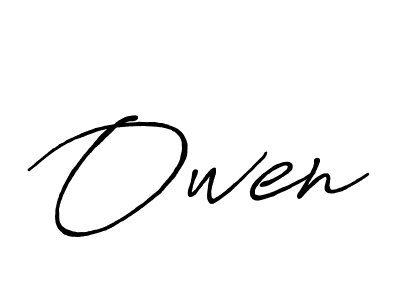 Create a beautiful signature design for name Owen. With this signature (Antro_Vectra_Bolder) fonts, you can make a handwritten signature for free. Owen signature style 7 images and pictures png